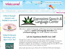 Tablet Screenshot of expressionsspeech.com